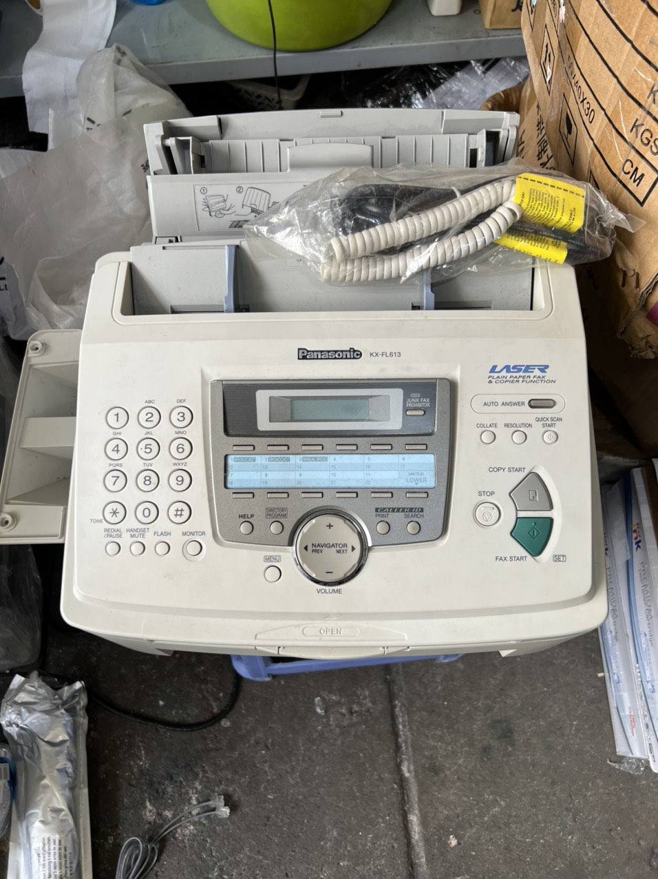 Máy Fax cũ Panasonic KX FL512, laser trắng đen
